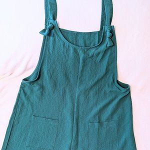 Teal Womens Romper w/ Pockets size XL